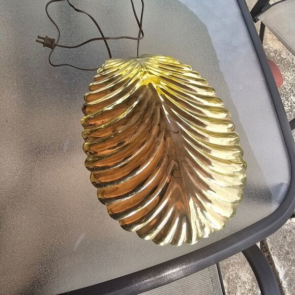 TOMASO BARBI Italian Brass Leaf  Table  Lamp. Mid Century Modern MCM - Picture 3 of 10